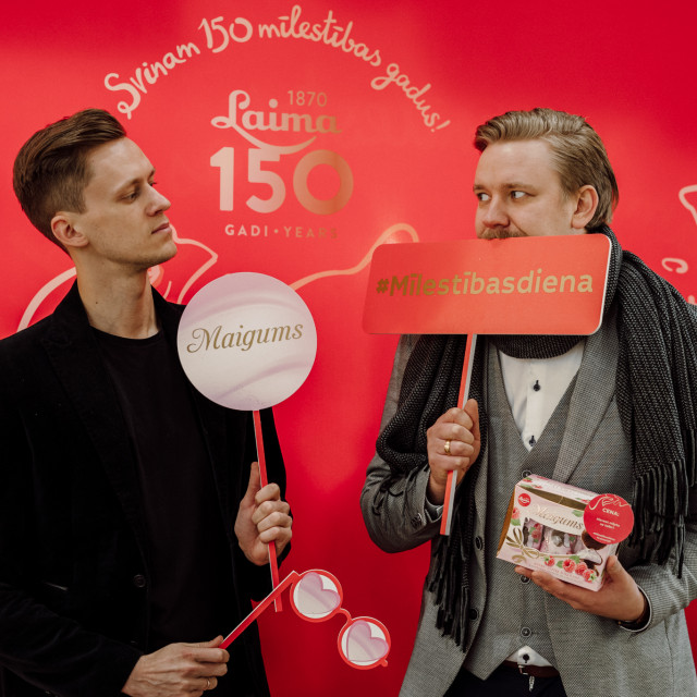 Galerijas bilde no.4 - Zīmols “Laima” radījis pirmo pop-up veikalu Latvijā, kurā var norēķināties ar mīlestības solījumu