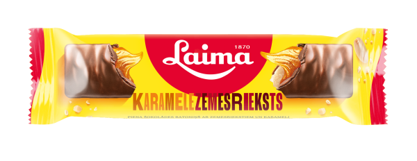 PIENA ŠOKOLĀDES BATONIŅŠ AR ZEMESRIEKSTIEM UN KARAMELI