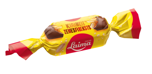 PIENA ŠOKOLĀDES KONFEKTES AR ZEMESRIEKSTIEM UN KARAMELI